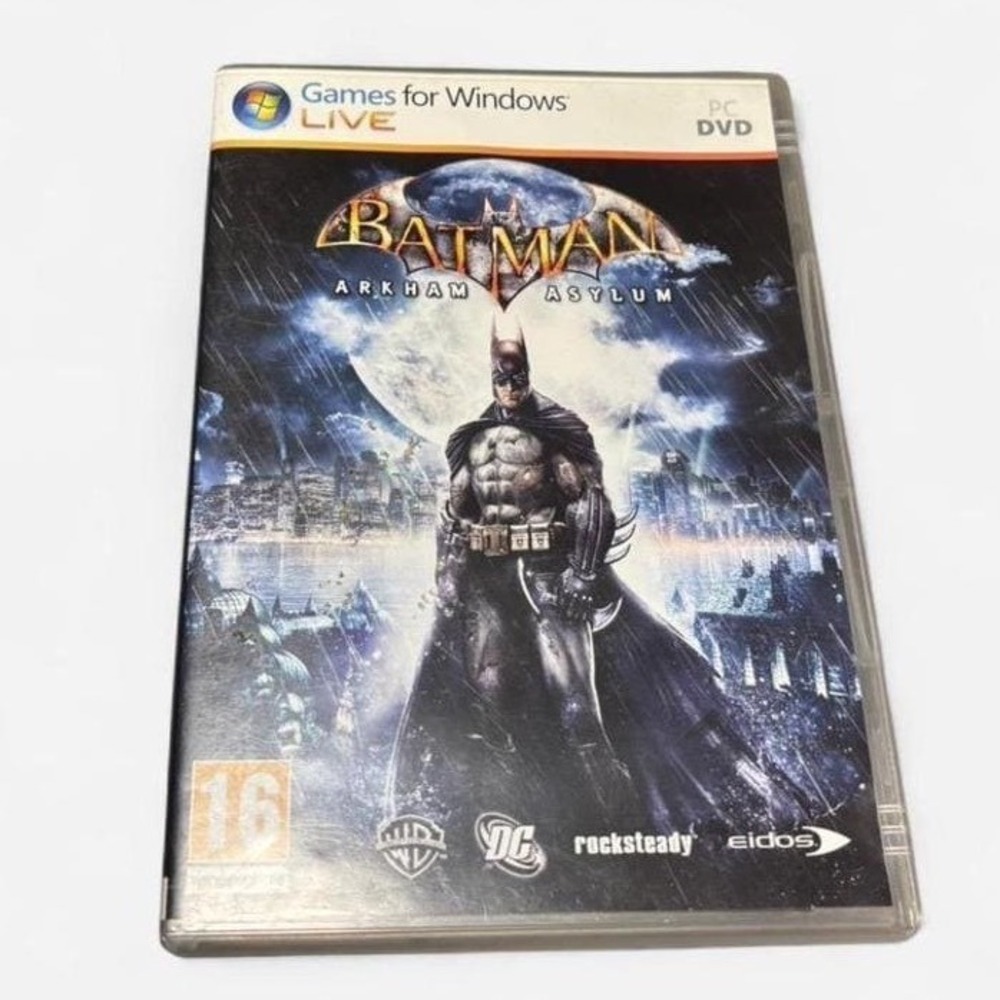 Batman Arkham Asylum PC DVD Games for Windows Live Computer Disc Hero Gamer